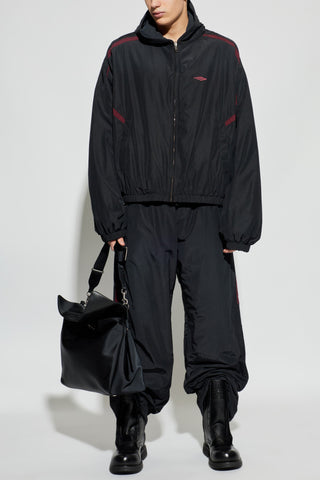 Balenciaga BLACK Trousers with logo 2
