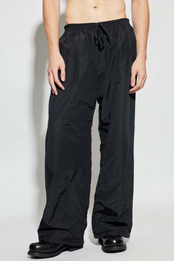 Balenciaga BLACK Trousers with logo 3