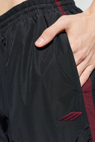 Balenciaga BLACK Trousers with logo 5
