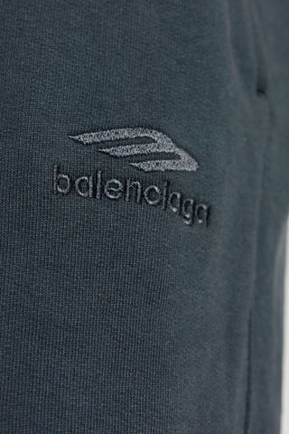 Balenciaga BLACK Trousers with logo 8