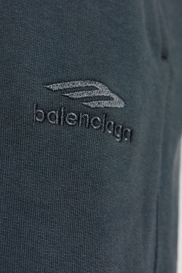 Balenciaga BLACK Trousers with logo 8