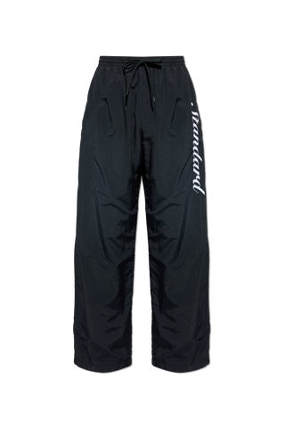 Balenciaga BLACK Trousers with logo 1