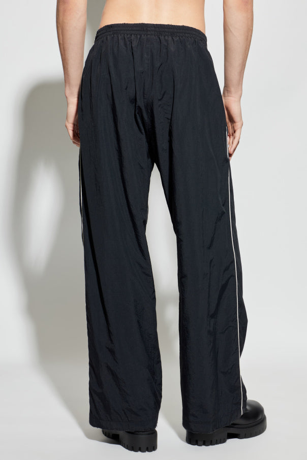 Balenciaga BLACK Trousers with logo 4
