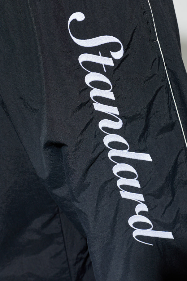 Balenciaga BLACK Trousers with logo 5