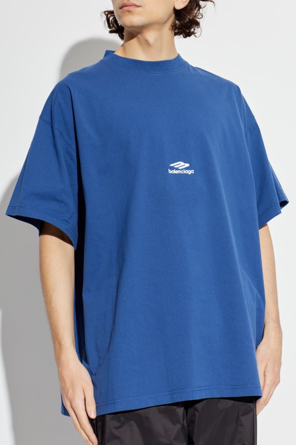 Balenciaga BLUE T-shirt from the 'Skiwear' collection 3