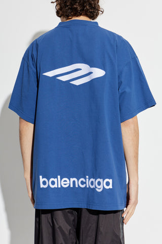 Balenciaga BLUE T-shirt from the 'Skiwear' collection 4