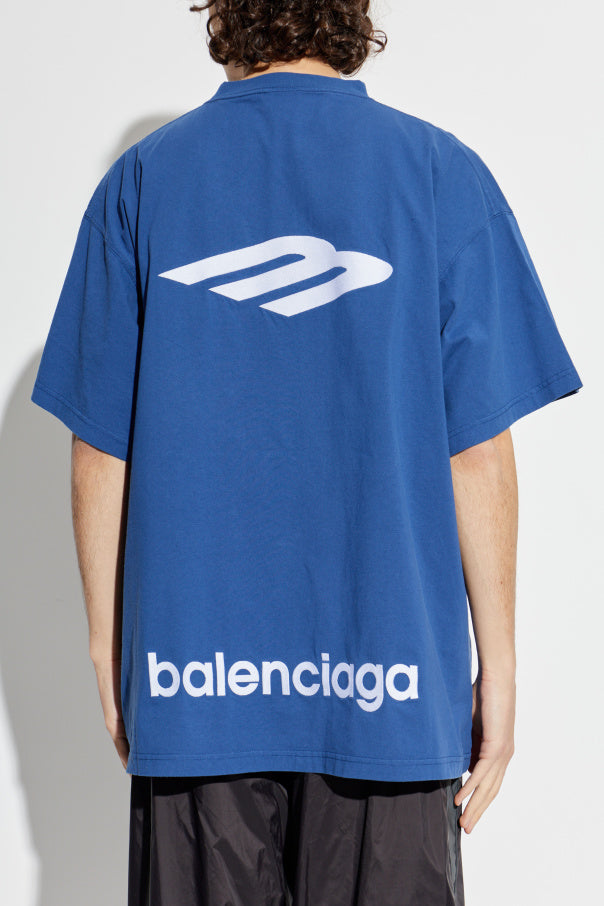 Balenciaga BLUE T-shirt from the 'Skiwear' collection 4