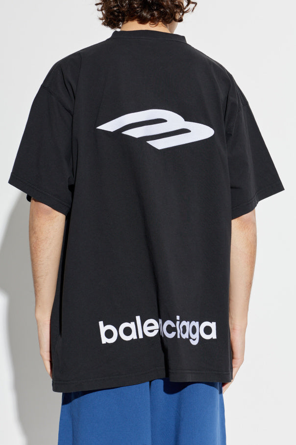 Balenciaga BLACK T-shirt from the ‘Skiwear’ collection 4