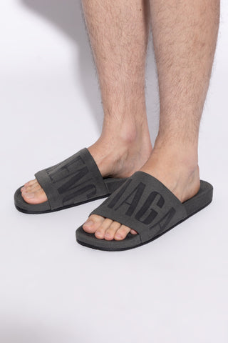 Balenciaga GREY Flip-flops with logo 2