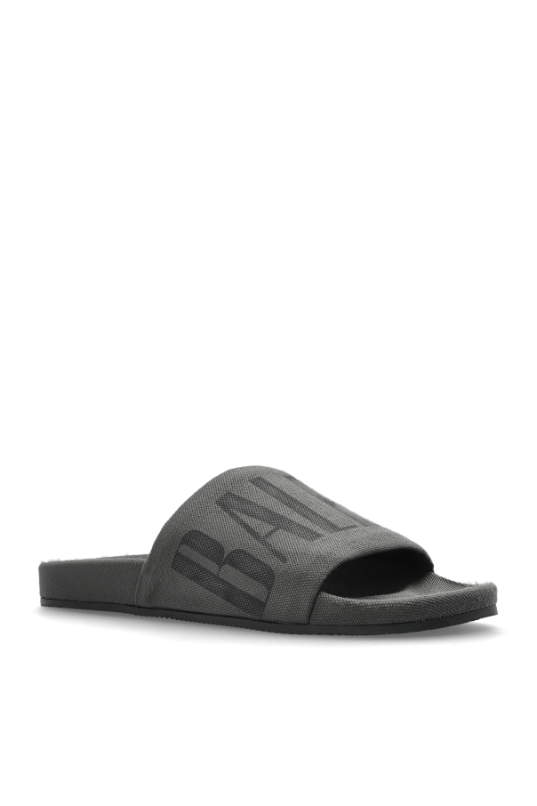Balenciaga GREY Flip-flops with logo 4