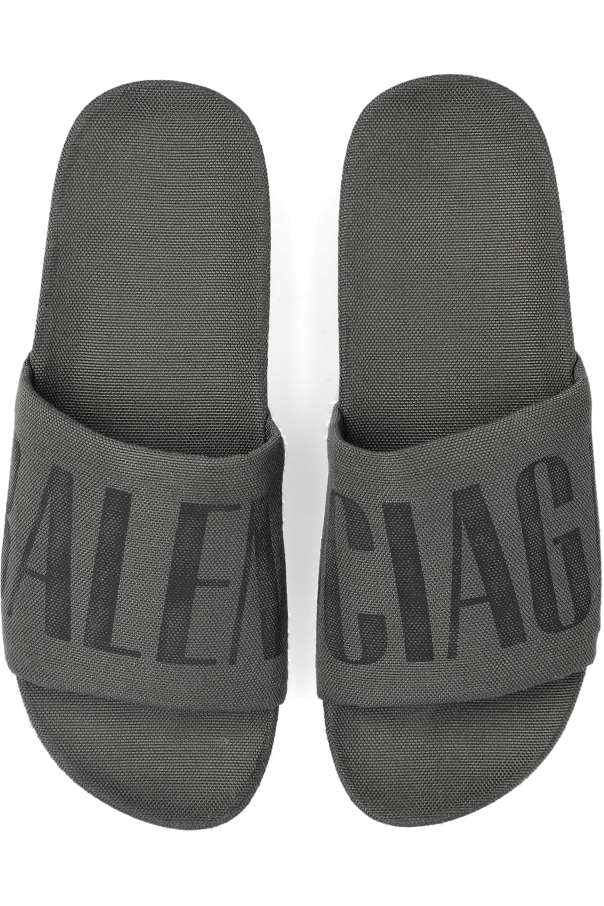 Balenciaga GREY Flip-flops with logo 6