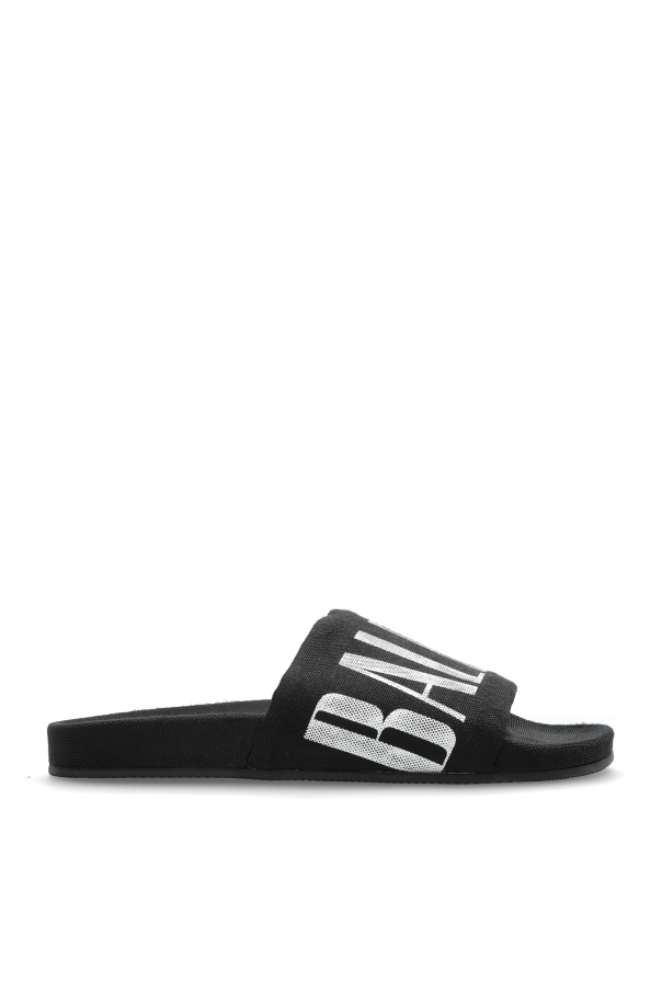 Balenciaga BLACK Flip-flops with logo 1