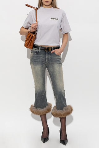 Balenciaga GREY T-shirt with vintage effect 2