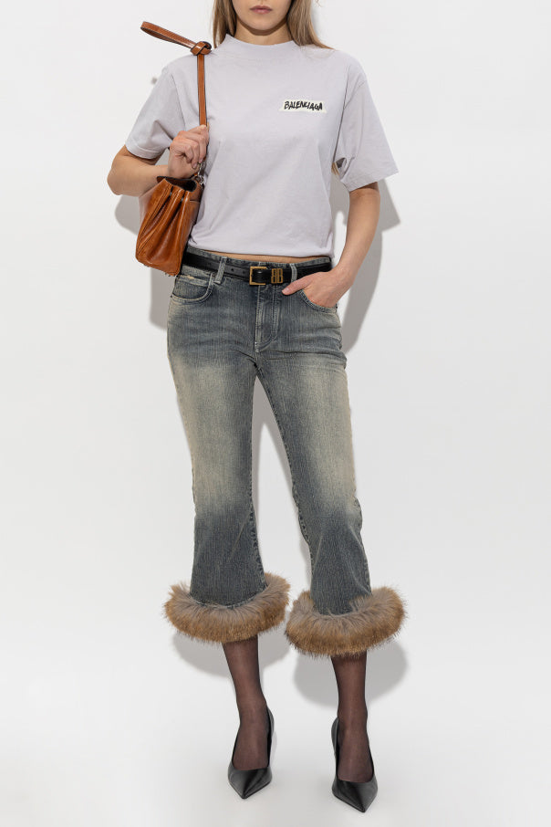 Balenciaga GREY T-shirt with vintage effect 2