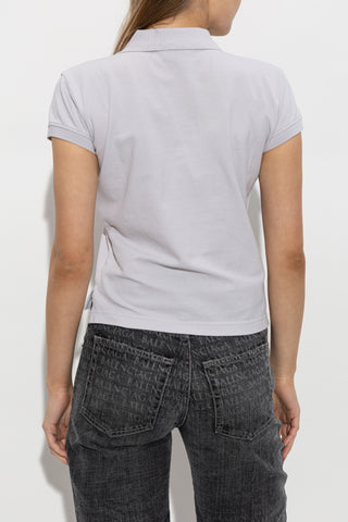 Balenciaga GREY Polo with embroidered logo 4