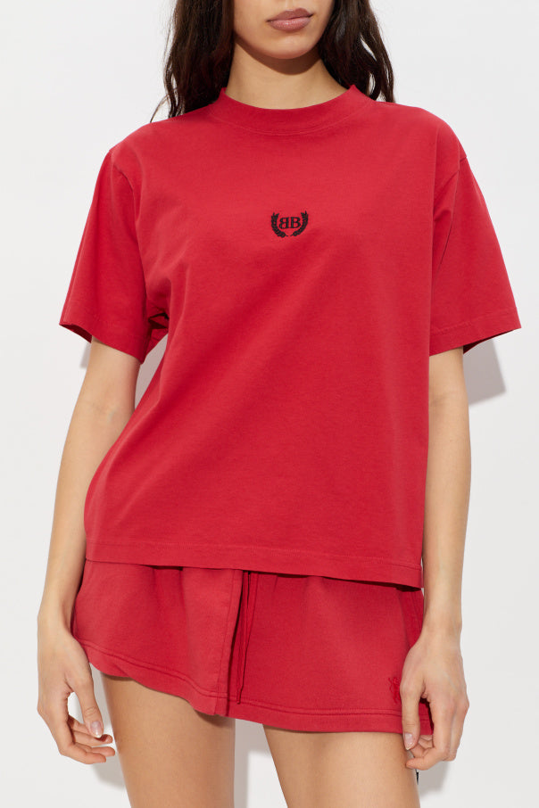 Balenciaga RED T-shirt with patch 3