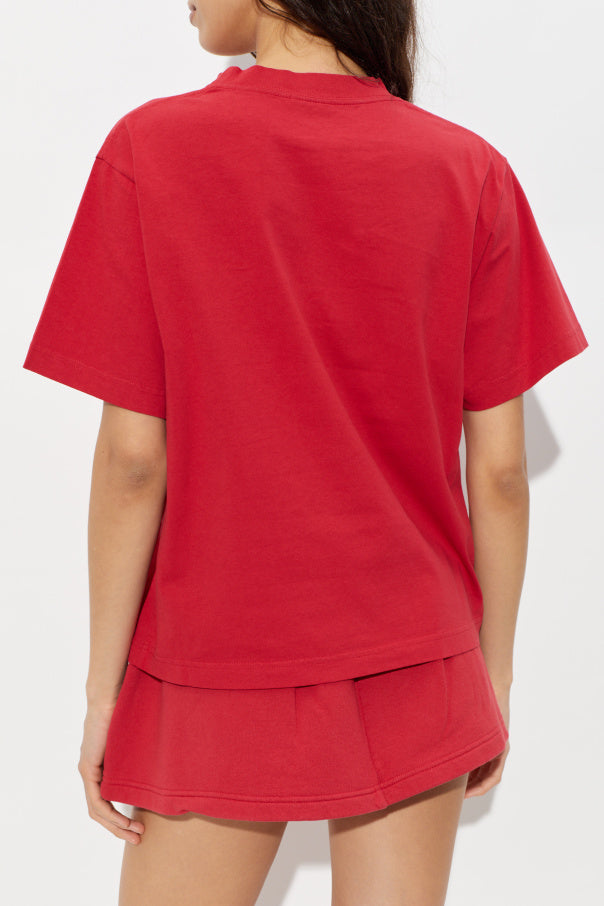Balenciaga RED T-shirt with patch 4