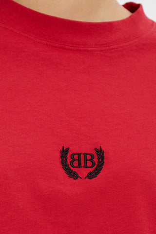 Balenciaga RED T-shirt with patch 5