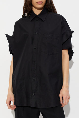 Balenciaga BLACK Shirt with logo 3