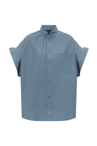 Balenciaga BLUE Shirt with pocket 1
