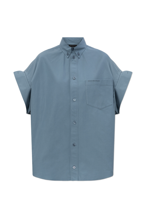 Balenciaga BLUE Shirt with pocket 1