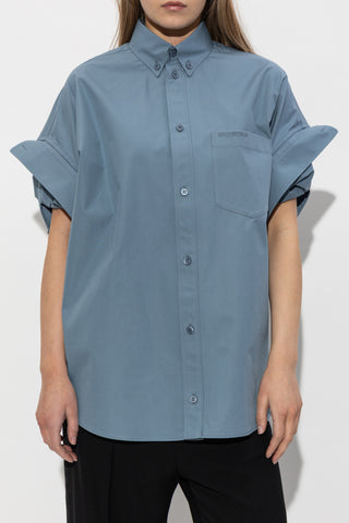 Balenciaga BLUE Shirt with pocket 3