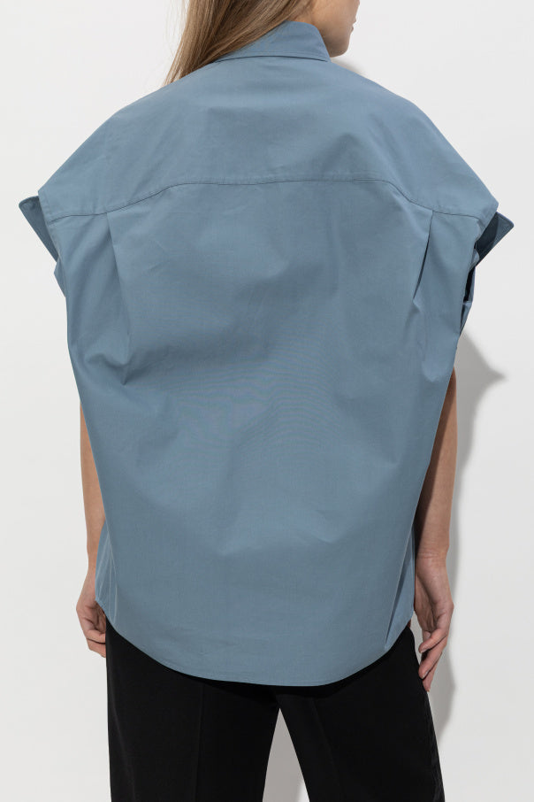 Balenciaga BLUE Shirt with pocket 4