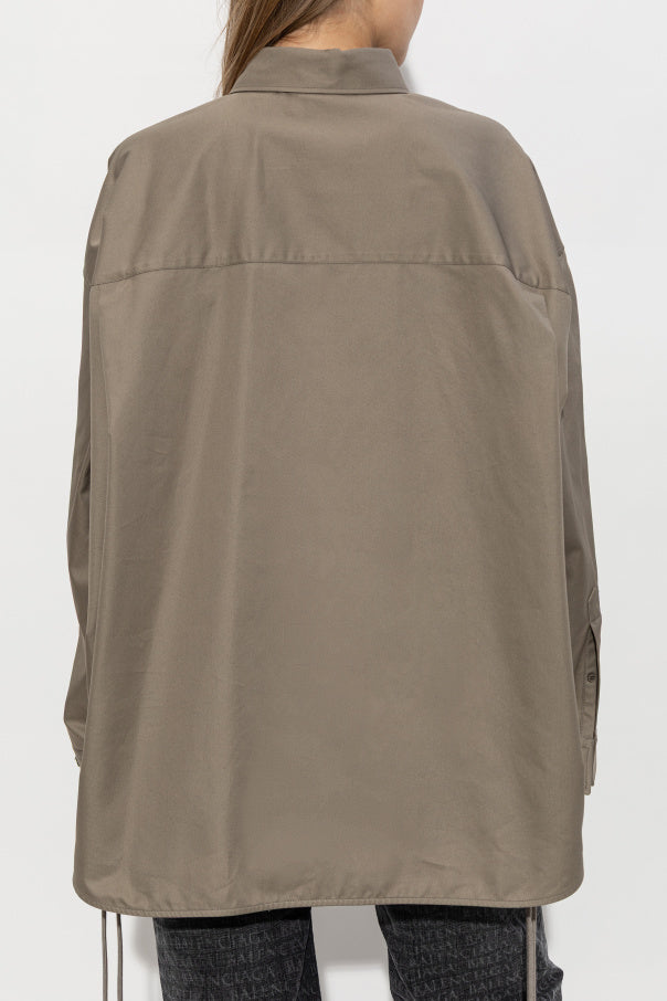 Balenciaga GREEN Oversized shirt 4