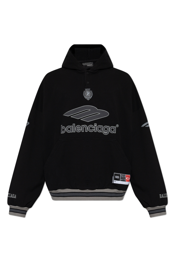 Balenciaga BLACK Sweatshirt with patches 1