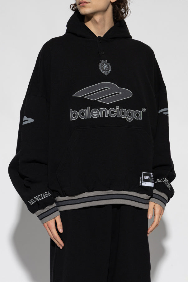 Balenciaga BLACK Sweatshirt with patches 3