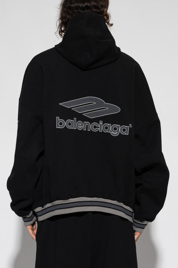 Balenciaga BLACK Sweatshirt with patches 4