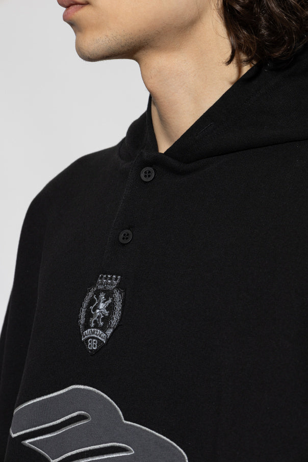 Balenciaga BLACK Sweatshirt with patches 5