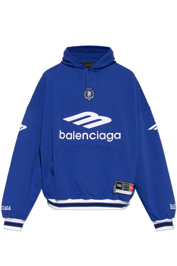Balenciaga NAVY BLUE Sweatshirt with patches 1