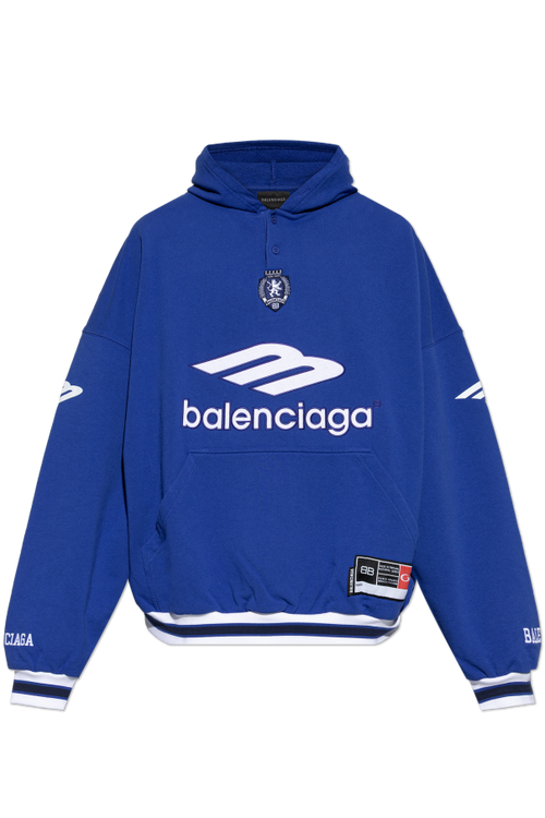 Balenciaga NAVY BLUE Sweatshirt with patches 1