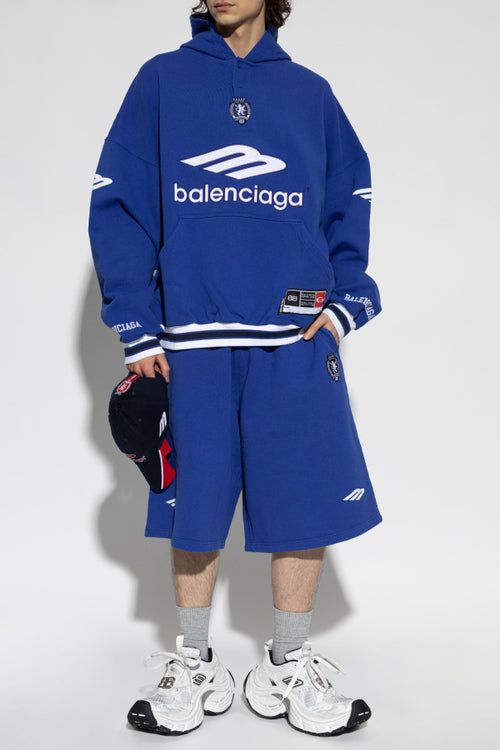 Balenciaga NAVY BLUE Sweatshirt with patches 2