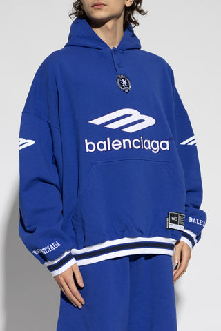 Balenciaga NAVY BLUE Sweatshirt with patches 3