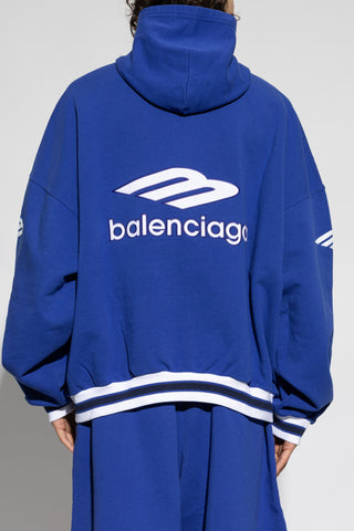 Balenciaga NAVY BLUE Sweatshirt with patches 4