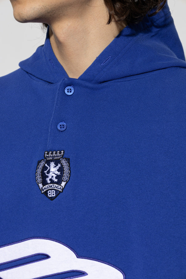 Balenciaga NAVY BLUE Sweatshirt with patches 5