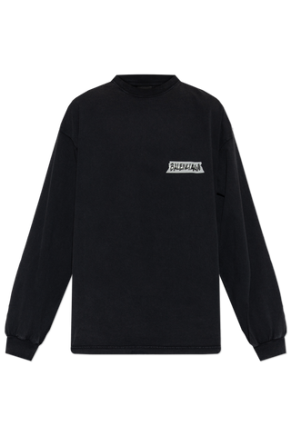 Balenciaga BLACK Oversized T-shirt 1