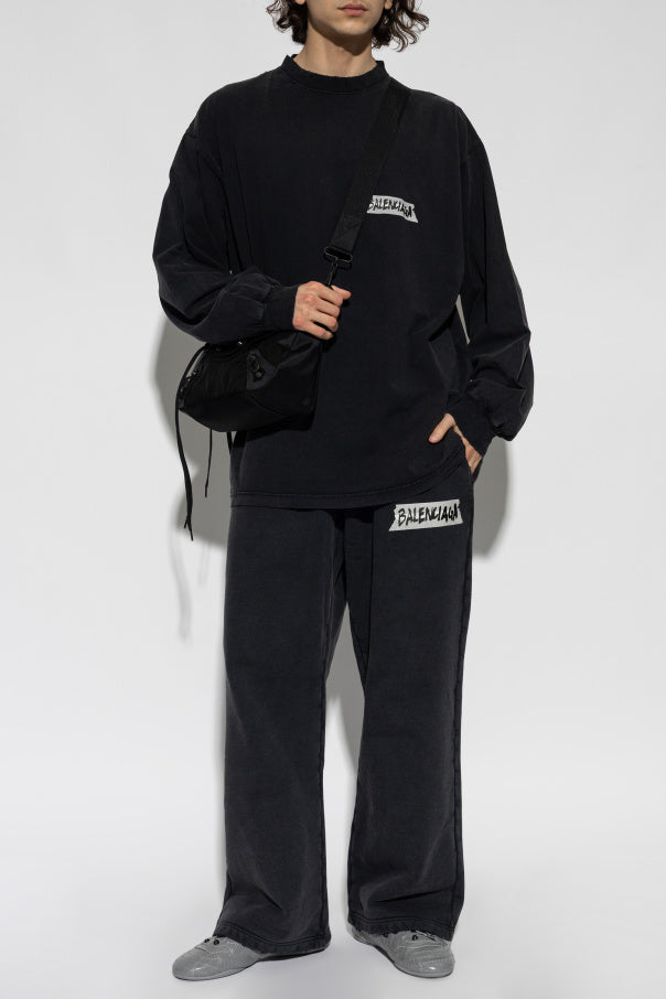 Balenciaga BLACK Oversized T-shirt 2