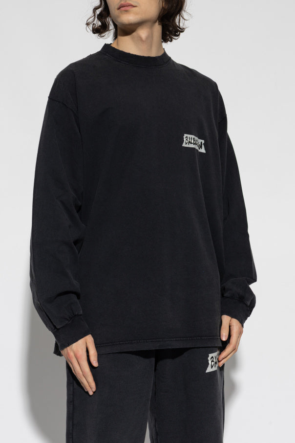 Balenciaga BLACK Oversized T-shirt 3