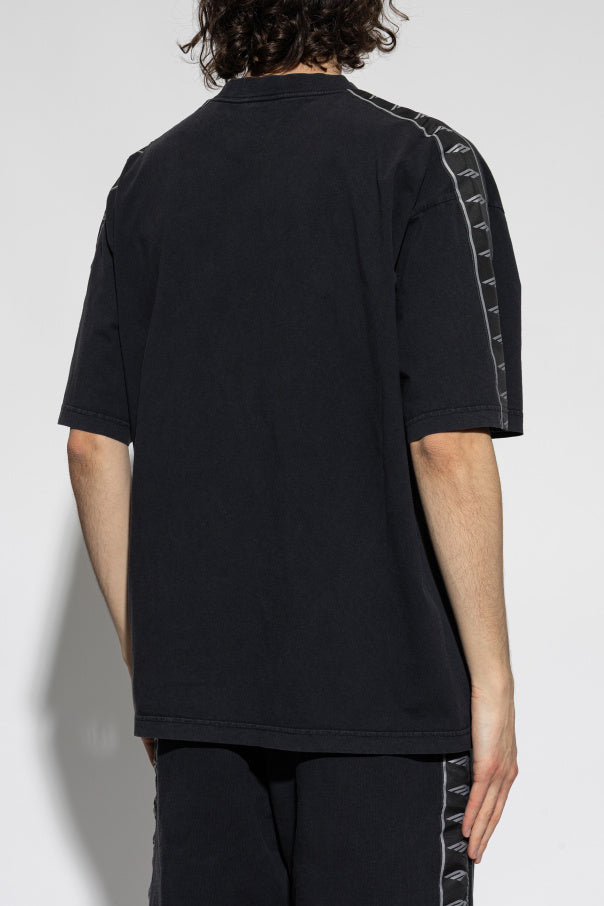 Balenciaga BLACK Oversized fit T-shirt 4