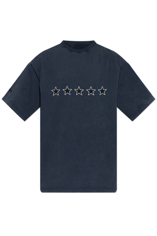 Balenciaga NAVY BLUE T-shirt with print 1