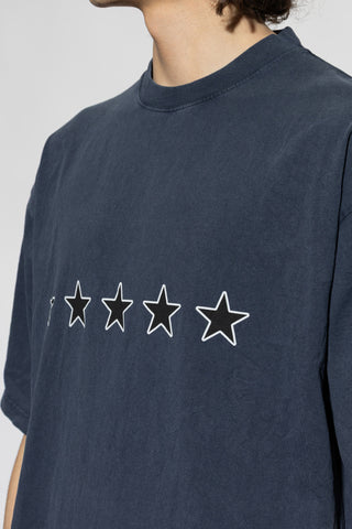 Balenciaga NAVY BLUE T-shirt with print 5
