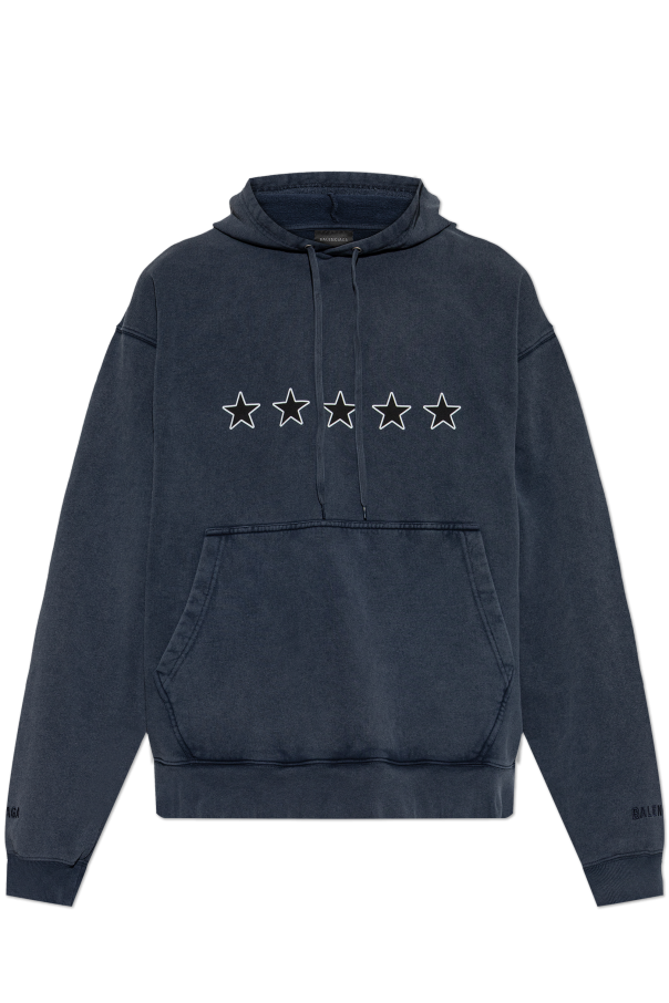 Balenciaga NAVY BLUE Sweatshirt with print 1