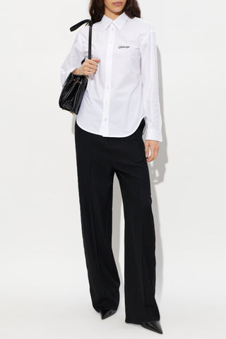 Balenciaga BLACK Straight-leg wool trousers 2