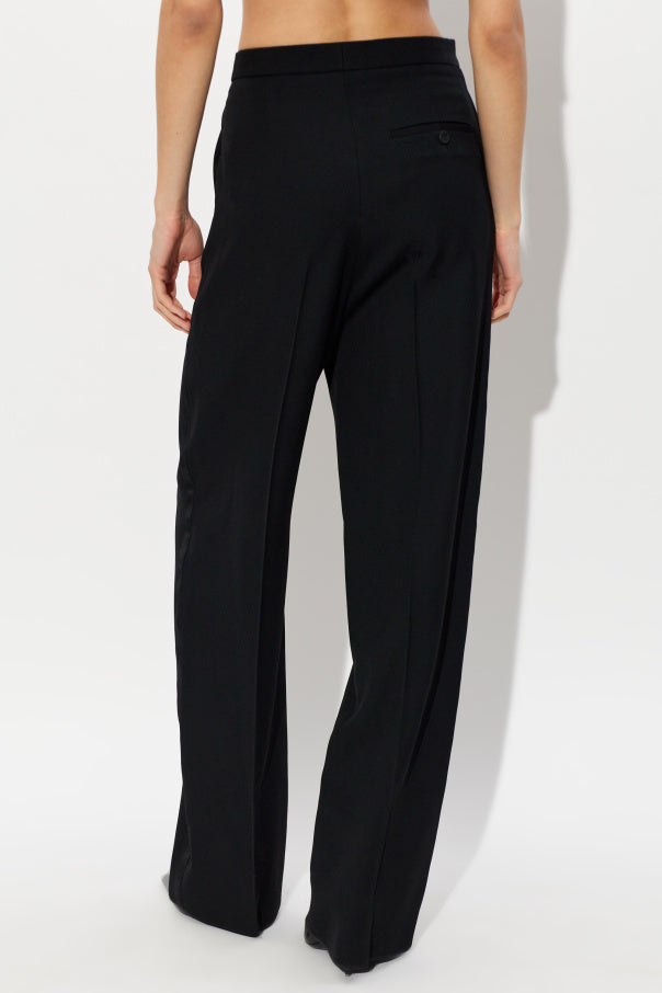 Balenciaga BLACK Straight-leg wool trousers 4