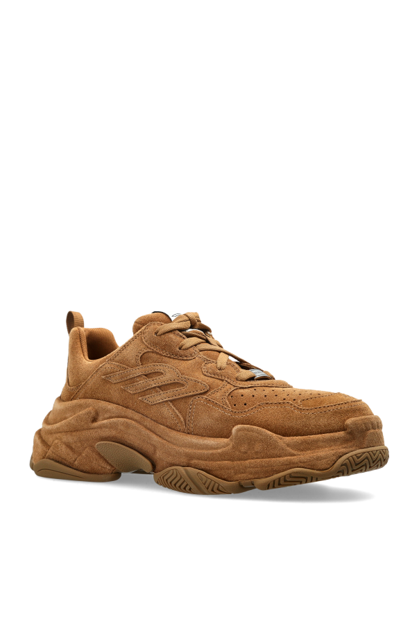 Balenciaga BROWN 'Triple S' sports shoes 4