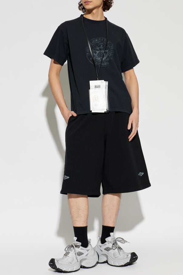 Balenciaga BLACK T-shirt with print 2