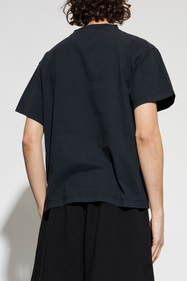 Balenciaga BLACK T-shirt with print 4